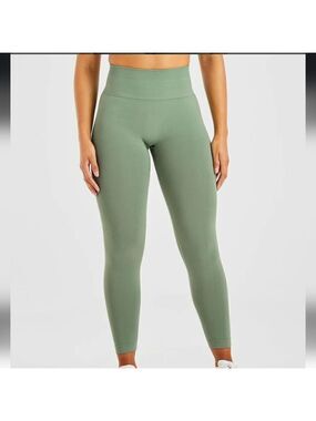 837 NWT AYBL Power Seamless Leggings Olive Size Small